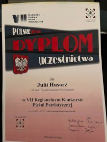 KONKURS PIEŚNI PATRIOTYCZNEJ "Polskie Drogi"