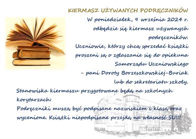 Kiermasz używanych podręczników