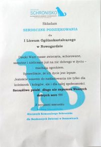 PIERWSZY DZIEŃ WIOSNY W MIĘDZYGMINNYM SCHRONISKU DLA ZWIERZĄT W SOSNOWICACH 