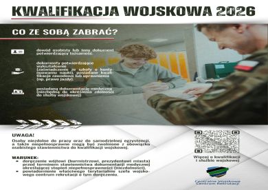 INFORMACJA DOTYCZĄCA KWALIFIKACJI WOJSKOWEJ 2026